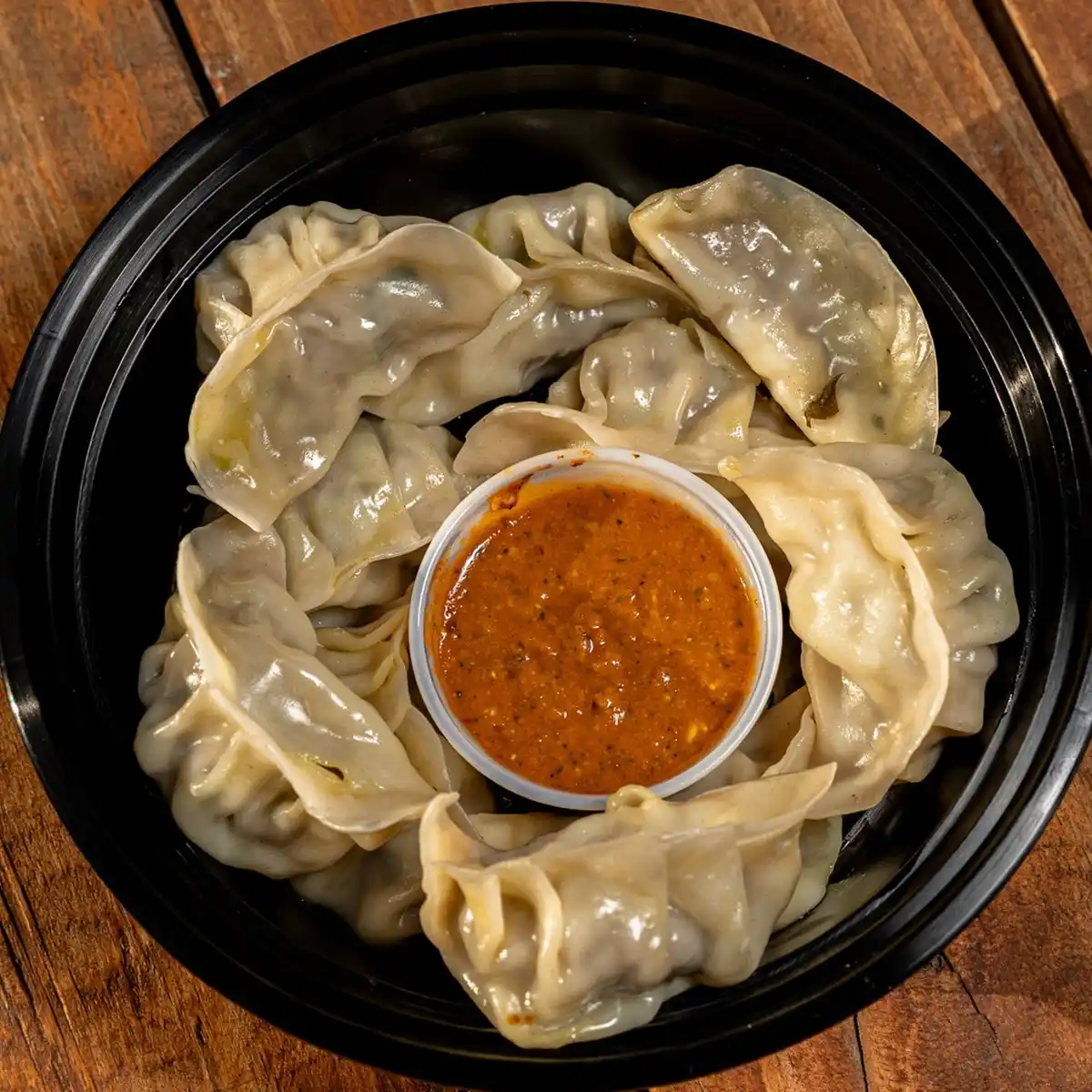 Chicken Steam MoMo from Himalayan Spice Austin TX – traditional Nepalese dumplings powered by Skiplyn